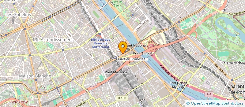 localisation de l'entreprise DISTRICT 13  PARIS