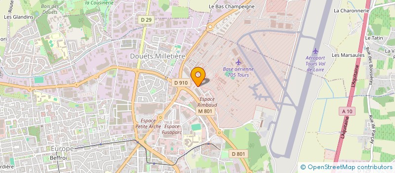 localisation de l'entreprise DISTRICT 15  TOURS