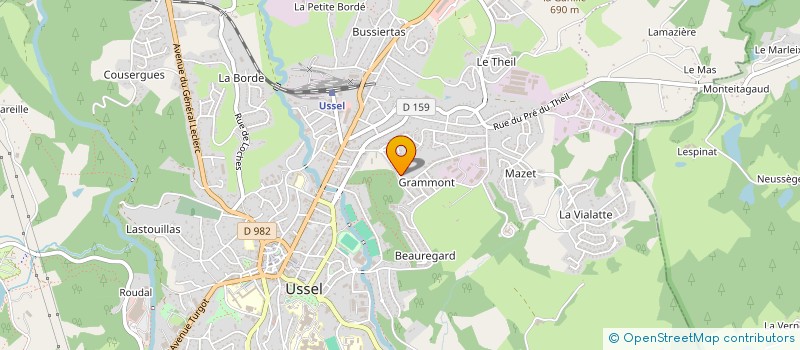 localisation de l'entreprise DISTRICT 1740 DU ROTARY INTERNATIONAL  USSEL