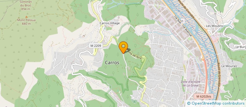 localisation de l'entreprise DISTRICT à CARROS