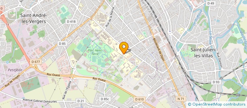 localisation de l'entreprise DISTRICT AUBE FOOTBALL à TROYES