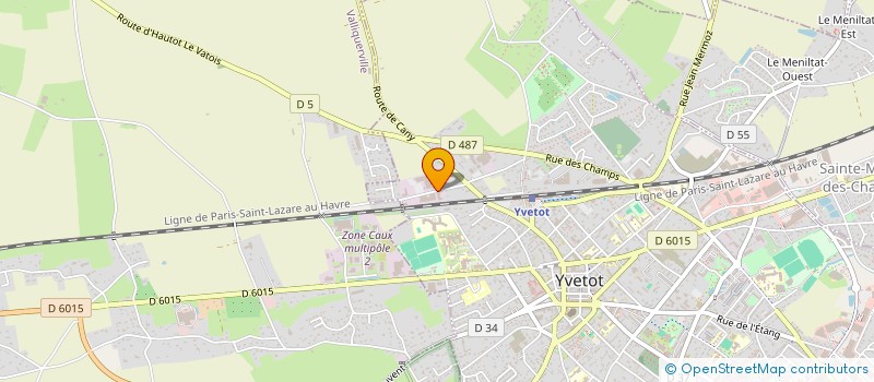 localisation de l'entreprise DISTRICT  DE FOOTBALL DE SEINE MARITIME à YVETOT