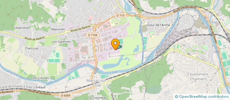 localisation de l'entreprise DISTRICT DE FOOTBALL DORDOGNE-PERIGORD à MARSAC-SUR-L'ISLE