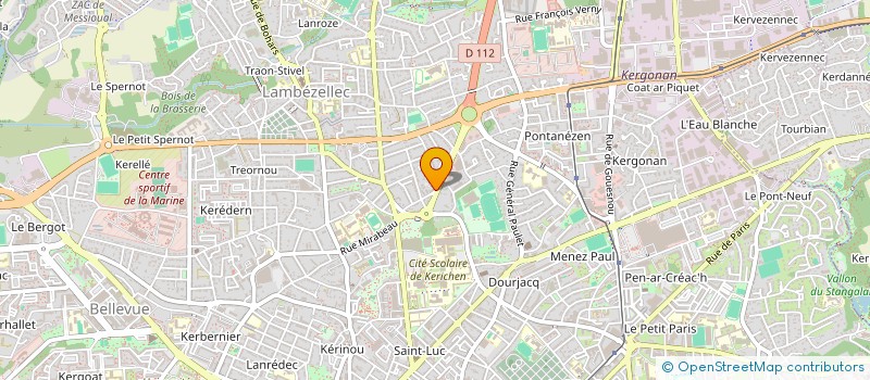 localisation de l'entreprise DISTRICT DE FOOTBALL DU FINISTERE à CHATEAULIN