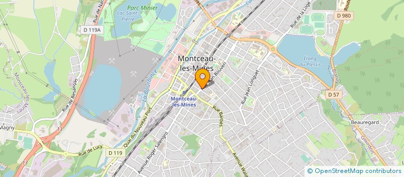 localisation de l'entreprise DISTRICT DE FOOTBALL DU PAYS MINIER à MONTCEAU-LES-MINES