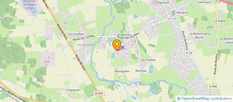 localisation de l'entreprise DISTRICT DE L AIN DE FOOTBALL  VIRIAT