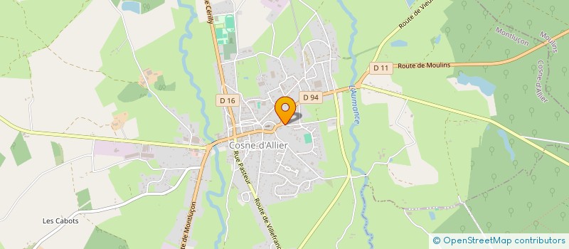 localisation de l'entreprise DISTRICT DE L ALLIER DE FOOTBALL à COSNE-D'ALLIER