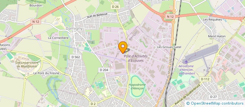 localisation de l'entreprise DISTRICT DE L'ORNE DE FOOTBALL à ALENCON