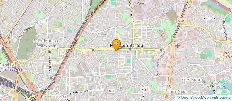 localisation de l'entreprise DISTRICT DES FLANDRES DE FOOTBALL  MONS-EN-BARUL