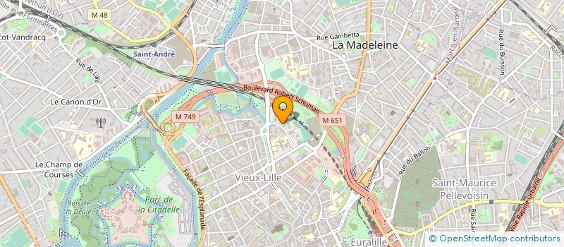 localisation de l'entreprise DISTRICT FLANDRE DE BILLARD à LILLE