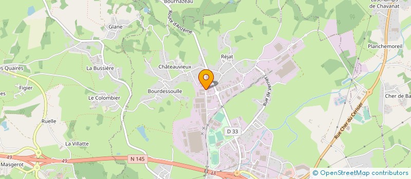 localisation de l'entreprise DISTRICT FOOTBALL DE LA CREUSE à GUERET