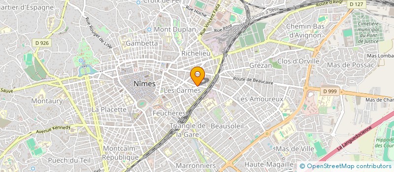 localisation de l'entreprise DISTRICT GARD LOZERE DE FOOTBALL  NIMES