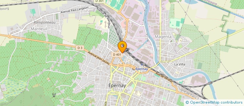 localisation de l'entreprise DISTRICT MARNE FOOTBALL  EPERNAY