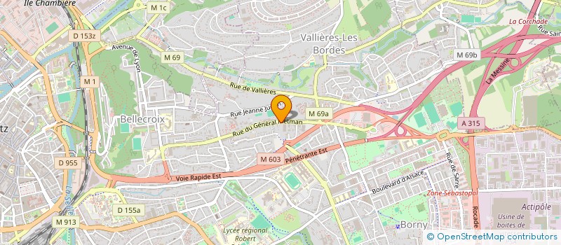 localisation de l'entreprise DISTRICT MOSELLAN DE FOOTBALL  LONGEVILLE-LES-METZ