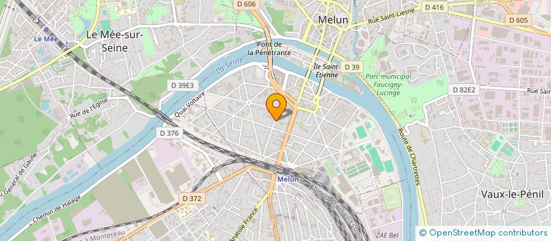 localisation de l'entreprise DISTRICT SEINE ET MARNE DE FOOTBALL  LE MEE-SUR-SEINE