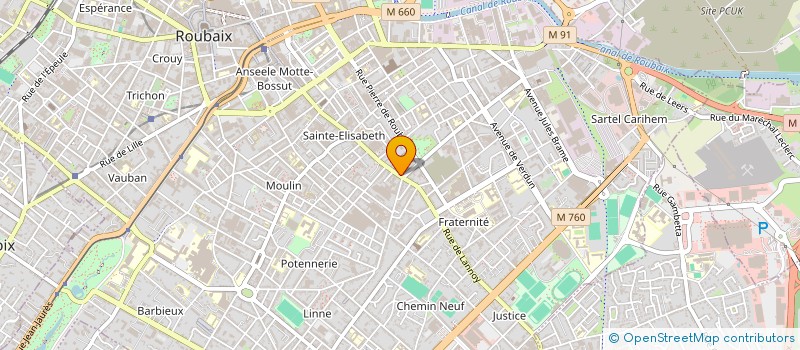 localisation de l'entreprise DISTRIDOM SARL à ROUBAIX