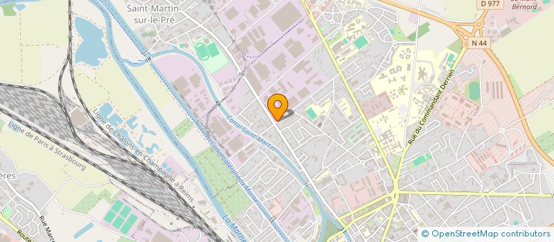 localisation de l'entreprise DISTRIFAST à CHALONS EN CHAMPAGNE