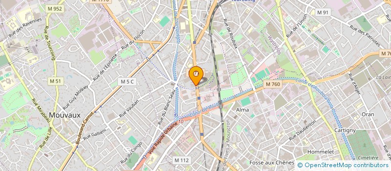 localisation de l'entreprise DISTRIFETES  TOURCOING