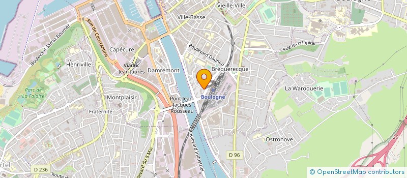 localisation de l'entreprise DISTRIFISH à BOULOGNE-SUR-MER
