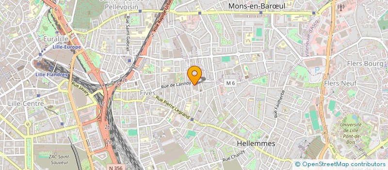 localisation de l'entreprise DISTRIFIVES à LILLE