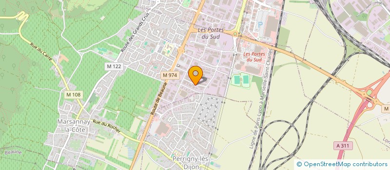 localisation de l'entreprise DISTRIFOOD à MARSANNAY-LA-COTE