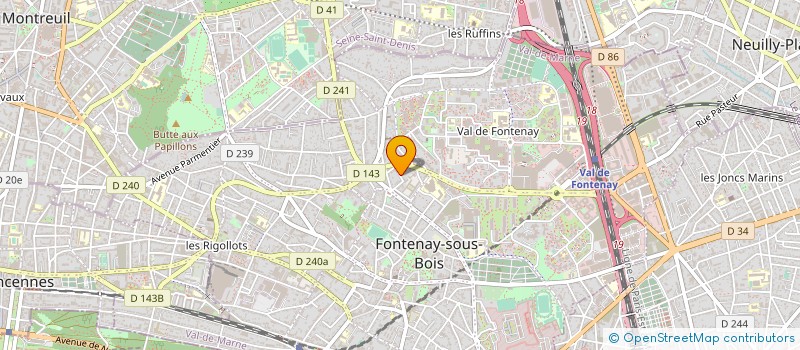localisation de l'entreprise DISTRIFORCE à FONTENAY-SOUS-BOIS