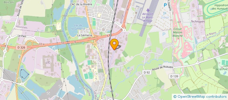 localisation de l'entreprise DISTRIFRAIS LE MANS  ARNAGE