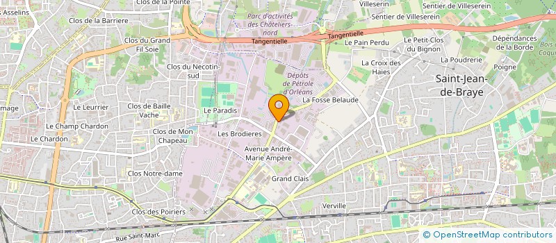 localisation de l'entreprise DISTRIFRAIS ORLEANS à SAINT-JEAN-DE-BRAYE
