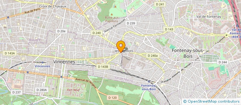 localisation de l'entreprise DISTRIFRANCE à VINCENNES