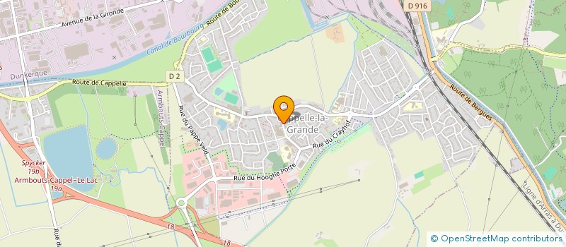 localisation de l'entreprise DISTRIFRUIT  CAPPELLE-LA-GRANDE