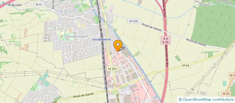 localisation de l'entreprise DISTRIFUSION à VENDENHEIM