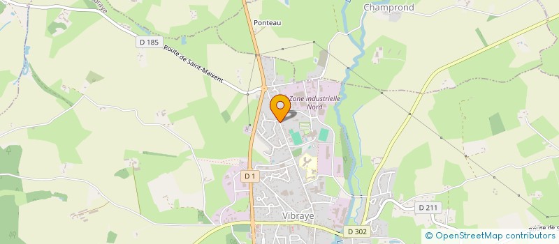 localisation de l'entreprise DISTRIGAM à VIBRAYE
