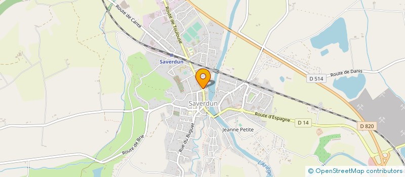 localisation de l'entreprise DISTRIGAR à SAVERDUN