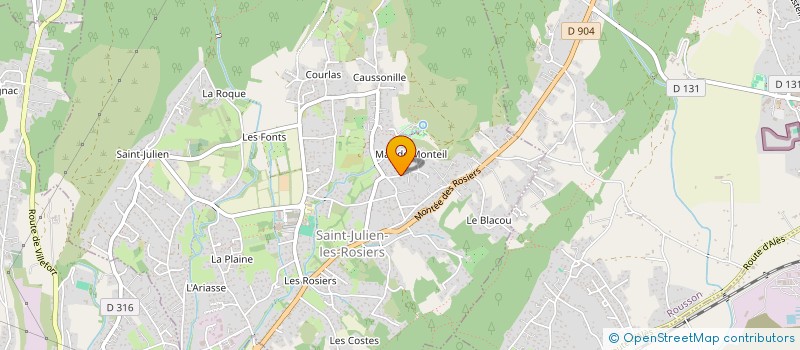 localisation de l'entreprise DISTRIGAZ 30 à SAINT-JULIEN-LES-ROSIERS