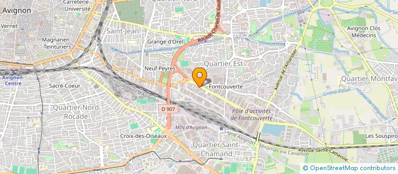 localisation de l'entreprise DISTRIGAZ PROVENCE à AVIGNON