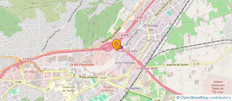 localisation de l'entreprise DISTRIGAZ PROVENCE à LA GARDE