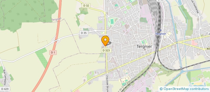 localisation de l'entreprise DISTRIGEL à TERGNIER