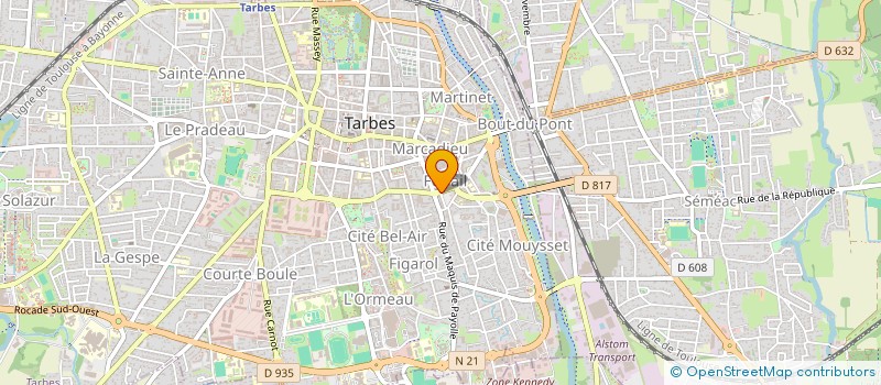 localisation de l'entreprise DISTRIGROS  TARBES