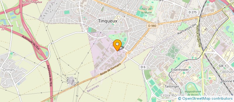 localisation de l'entreprise DISTRIHAL à TINQUEUX