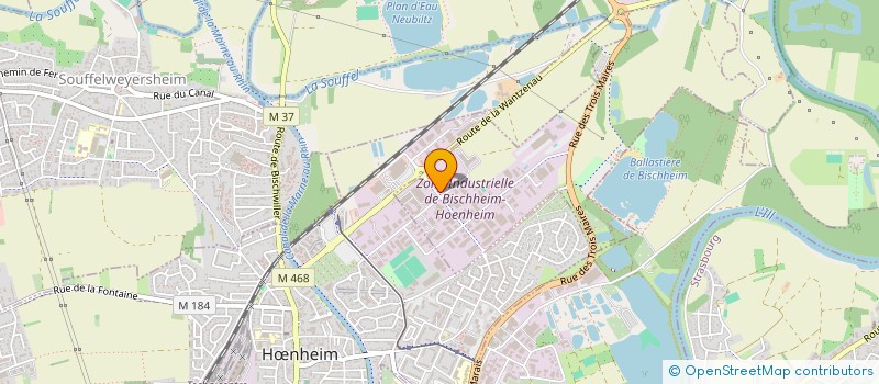 localisation de l'entreprise DISTRILABO à BISCHHEIM