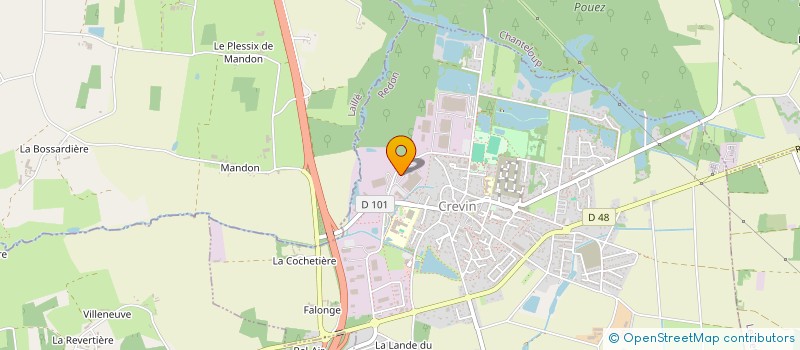 localisation de l'entreprise DISTRILAV LOGISTIQUE  CREVIN