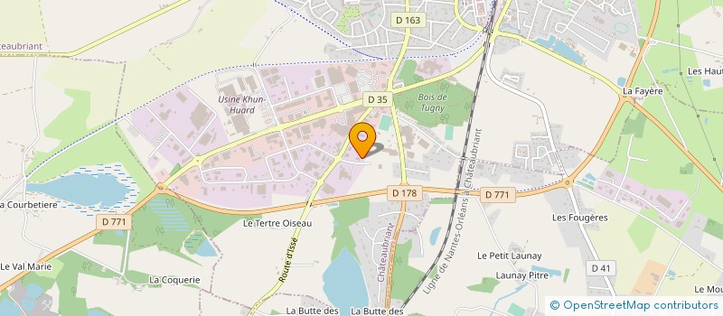 localisation de l'entreprise DISTRILEC à CHATEAUBRIANT