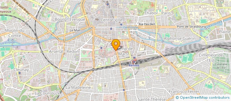 localisation de l'entreprise DISTRILEC  RENNES