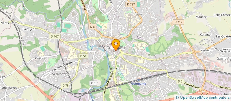 localisation de l'entreprise DISTRILEC BIS à GUINGAMP