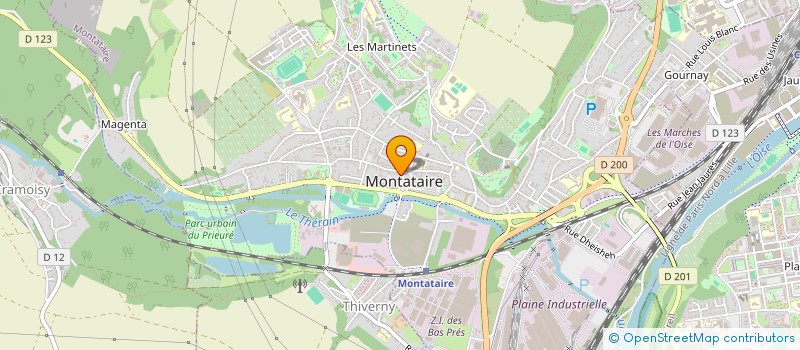 localisation de l'entreprise DISTRILICO à MONTATAIRE