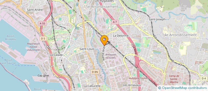 localisation de l'entreprise DISTRIM à MARSEILLE 15EME