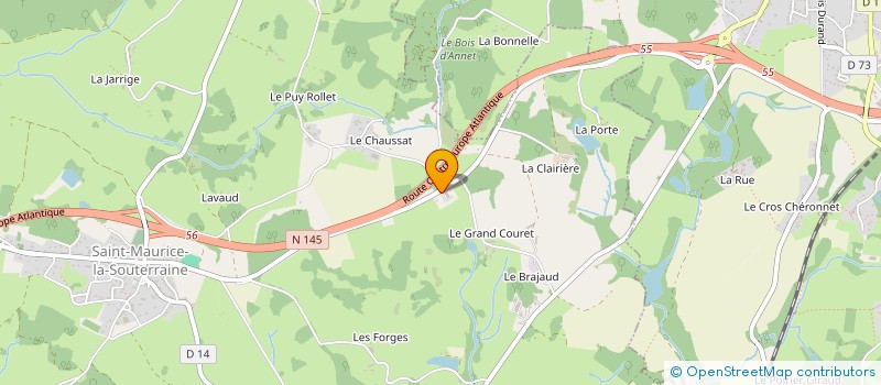 localisation de l'entreprise DISTRIMAT à SAINT-MAURICE-LA-SOUTERRAINE
