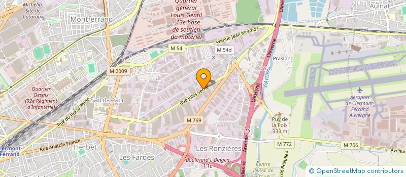localisation de l'entreprise DISTRIMAT AUVERGNE à CLERMONT-FERRAND
