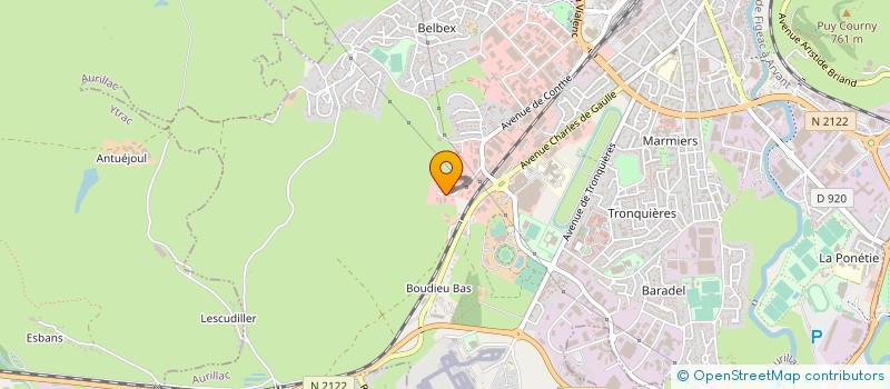 localisation de l'entreprise DISTRIMATIC 15 à AURILLAC