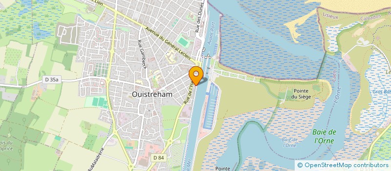localisation de l'entreprise DISTRIMER à OUISTREHAM